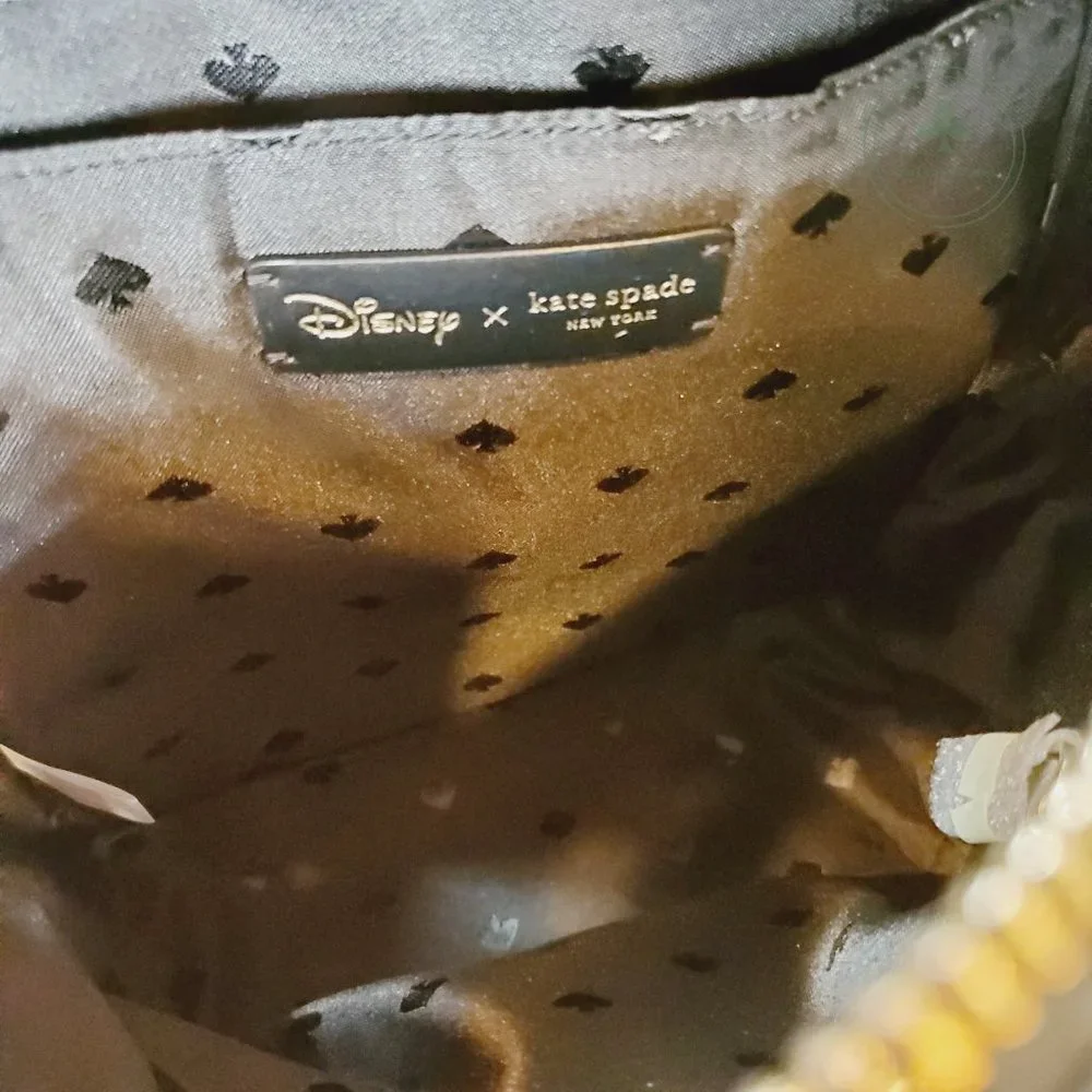 MAKE AN OFFER Disney X Kate Spade Small  Leather Minnie Mouse Backpack Polka Dot - Picture 6 of 7